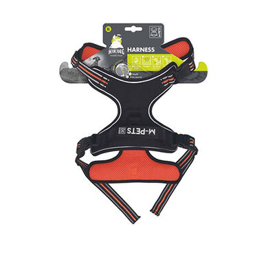 M-Pets Hiking Reflektörlü Köpek Göğüs Tasması Turuncu XLarge 50-110 Cm 