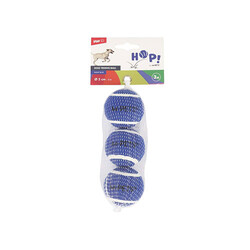 M-Pets - M-Pets Hop Tenis Topu Köpek Oyuncağı Mavi 3'lü 5 Cm 