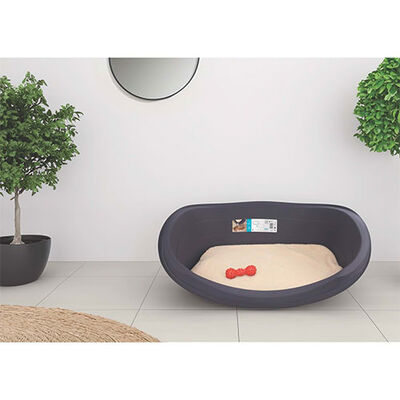 M-Pets Java Plastik Minderli Köpek Yatağı Large 80x57x25 Cm  M-Pets Java Plastik Minderli Köpek Yatağı Large 80x57x25 Cm