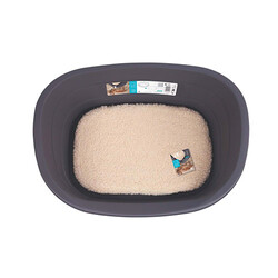 M-Pets - M-Pets Java Plastik Minderli Köpek Yatağı Medium 61x41x23 Cm 