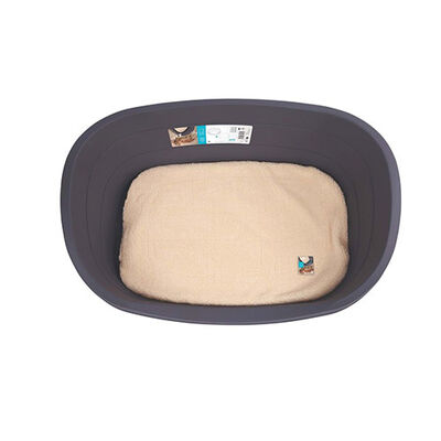 M-Pets Java Plastik Minderli Köpek Yatağı XLarge 100x72x30 Cm  M-Pets Java Plastik Minderli Köpek Yatağı XLarge 100x72x30 Cm