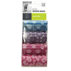 M-Pets - M-Pets Karışık Renkli Dışkı Toplama Poşeti 20 Yaprak 8'Li Paket 