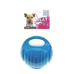 M-Pets - M-Pets Kauçuk Top Köpek Oyuncağı Mavi Small 7,7 Cm 