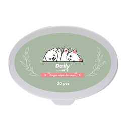 M-Pets Kedi ve Köpek Kulak Temizliği İçin Parmak Pedi 50'li - Thumbnail