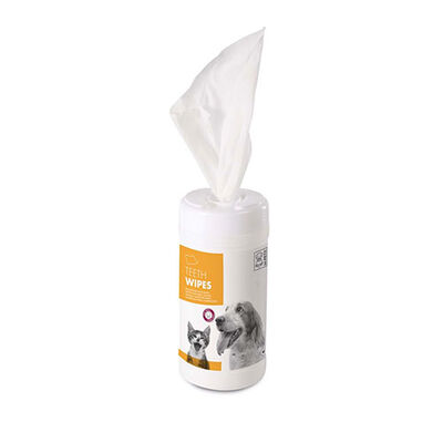 M-Pets Kedi ve Köpekler İçin Diş Temizleme Mendili 40'lı 