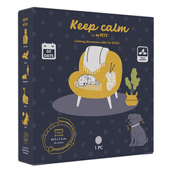 M-Pets - M-Pets Keep Calm Calming Sakinleştici Köpek Tasması Gri 
