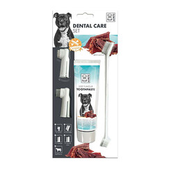 M-Pets - M-Pets Köpekler İçin Biftekli Diş Fırçalama Seti 31,5x14x4 Cm 