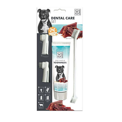 M-Pets Köpekler İçin Biftekli Diş Fırçalama Seti 31,5x14x4 Cm 