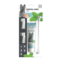 M-Pets - M-Pets Köpekler İçin Nane Aromalı Diş Fırçalama Seti 31,5x14x4 Cm 