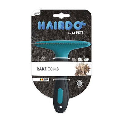 M-Pets Köpekler İçin Tırmık Tarağı Mavi Siyah 12x15 Cm 