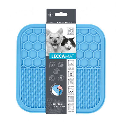 M-Pets Lecca Kedi ve Köpekler İçin Yavaş Beslenme Ödül Matı Medium Mavi 21x21 Cm 