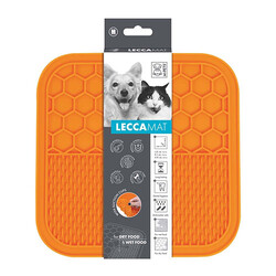 M-Pets - M-Pets Lecca Kedi ve Köpekler İçin Yavaş Beslenme Ödül Matı Medium Turuncu 21x21 Cm 