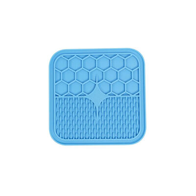 M-Pets Lecca Kedi ve Köpekler İçin Yavaş Beslenme Ödül Matı Small Mavi 15x15 Cm 