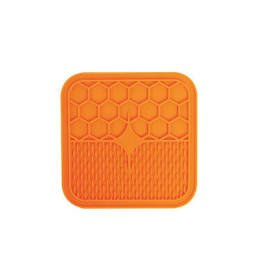 M-Pets Lecca Kedi ve Köpekler İçin Yavaş Beslenme Ödül Matı Small Turuncu 15x15 Cm 