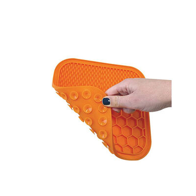 M-Pets Lecca Kedi ve Köpekler İçin Yavaş Beslenme Ödül Matı Small Turuncu 15x15 Cm 