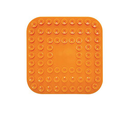 M-Pets Lecca Kedi ve Köpekler İçin Yavaş Beslenme Ödül Matı Small Turuncu 15x15 Cm - Thumbnail