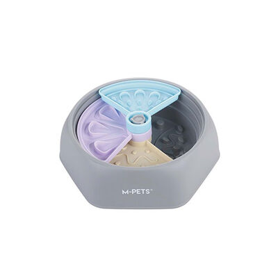 M-Pets Level Up Ayarlanabilir Köpek Yavaş Beslenme Mama Kabı Small 26,2x26,2x8,6 Cm 