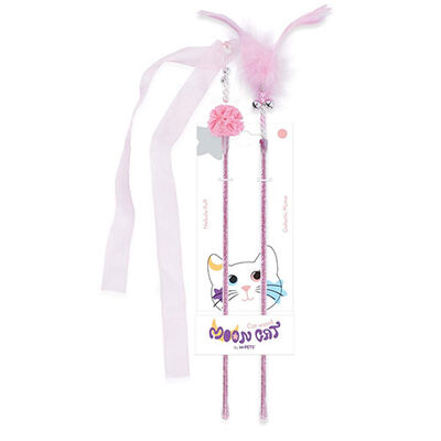 M-Pets Mooncat Olta Kedi Oyuncağı Pembe 2'li 40 Cm 