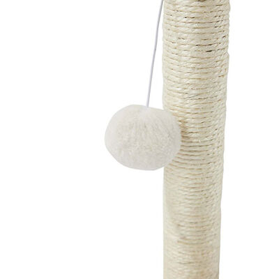 M-Pets My First Ponponlu Kedi Tırmalama Tahtası Beyaz 24x24x30 Cm  M-Pets My First Ponponlu Kedi Tırmalama Tahtası Beyaz 24x24x30 Cm