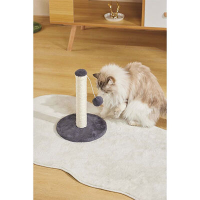 M-Pets My First Ponponlu Kedi Tırmalama Tahtası Gri 24x24x30 Cm  M-Pets My First Ponponlu Kedi Tırmalama Tahtası Gri 24x24x30 Cm