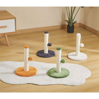 M-Pets My First Ponponlu Kedi Tırmalama Tahtası Gri 24x24x30 Cm 