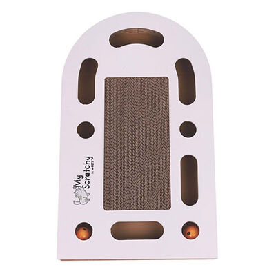 M-Pets My Scratchy Tenneessee Kedi Tırmalama Kartonu Beyaz 50x30x6 Cm 