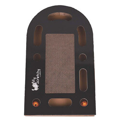 M-Pets My Scratchy Tenneessee Kedi Tırmalama Kartonu Siyah 50x30x6 Cm - Thumbnail