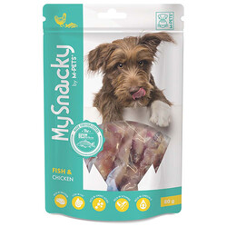 M-Pets - M-Pets My Snacky Balıklı ve Tavuklu Köpek Ödülü 80 Gr 