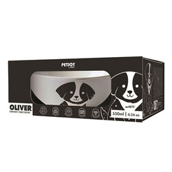 M-Pets Oliver Seramik Köpek Mama Kabı 550 Ml - Thumbnail