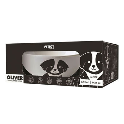 M-Pets Oliver Seramik Köpek Mama Kabı 550 Ml 