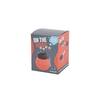 M-Pets On The Road Katlanır Köpek Seyahat Su Kabı Turuncu 550 Ml 