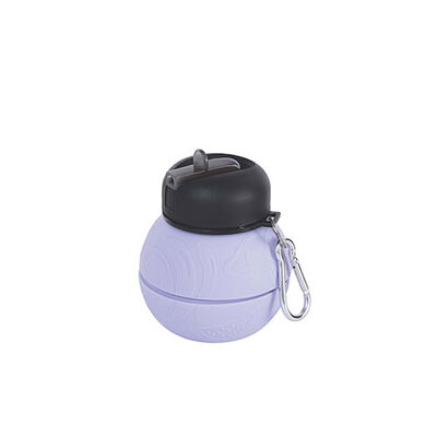 M-Pets On The Road Lavanta Moru Katlanabilir Köpek Seyahat Suluğu 200-550 ml 