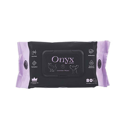 M-Pets Onyx Lavanta Kokulu Kedi ve Köpek Temizleme Mendili 80'li 