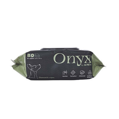 M-Pets Onyx Papatya Kokulu Kedi ve Köpek Temizleme Mendili 80'li 