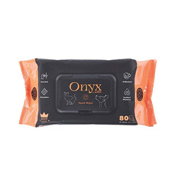 M-Pets - M-Pets Onyx Şeftali Kokulu Kedi ve Köpek Temizleme Mendili 80'li 