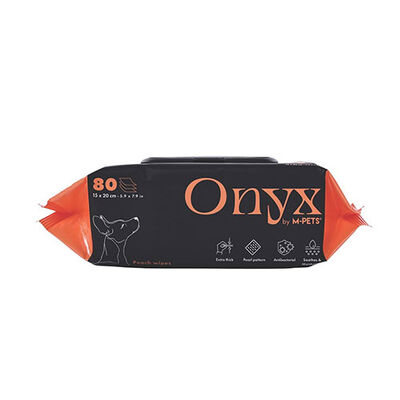 M-Pets Onyx Şeftali Kokulu Kedi ve Köpek Temizleme Mendili 80'li 