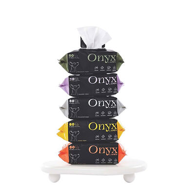 M-Pets Onyx Şeftali Kokulu Kedi ve Köpek Temizleme Mendili 80'li 