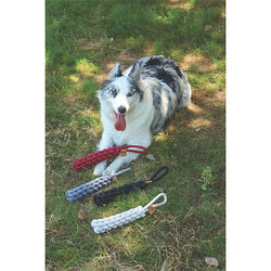 M-Pets Örgü Köpek Oyuncağı Gri 34 Cm - Thumbnail