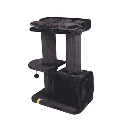 M-Pets Panther Premium Casbah Kedi Tırmalama Ağacı Siyah 68x48x98 Cm 