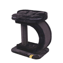 M-Pets - M-Pets Panther Premium Dehlia Tırmalama Tahtalı Kedi Ağacı Siyah 60x40x63,5 Cm 