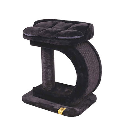 M-Pets Panther Premium Dehlia Tırmalama Tahtalı Kedi Ağacı Siyah 60x40x63,5 Cm 