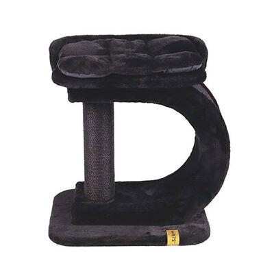 M-Pets Panther Premium Dehlia Tırmalama Tahtalı Kedi Ağacı Siyah 60x40x63,5 Cm 
