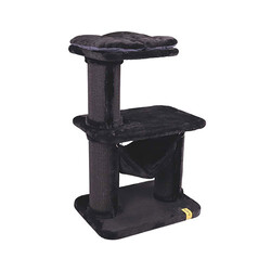 M-Pets Panther Premium Relax Kedi Tırmalama Tahtalı Kedi Ağacı Siyah 65x48x98 Cm - Thumbnail