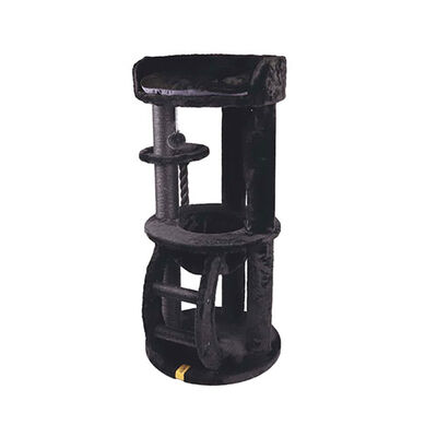 M-Pets Panther Premium Suite Kedi Tırmalama Ağacı Siyah 62x62x130 Cm 