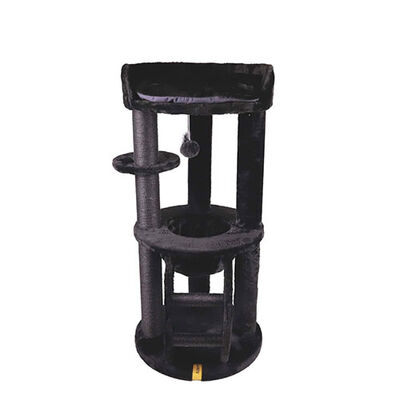 M-Pets Panther Premium Suite Kedi Tırmalama Ağacı Siyah 62x62x130 Cm 