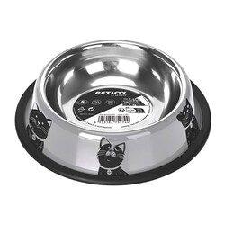 M-Pets - M-Pets Petjoy Cat Family Çelik Kedi Mama Kabı Small 355 Ml 