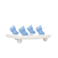 M-Pets - M-Pets Rainy Day Köpek Ayakkabısı Mavi Medium 4,5x3,4 Cm 