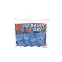 M-Pets Rainy Day Köpek Ayakkabısı Mavi Small 3x4 Cm - Thumbnail
