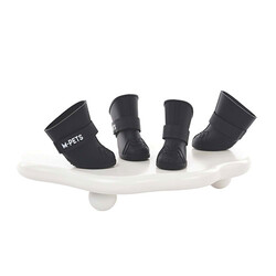 M-Pets - M-Pets Rainy Day Köpek Ayakkabısı Siyah Medium 4,5x3,4 Cm 