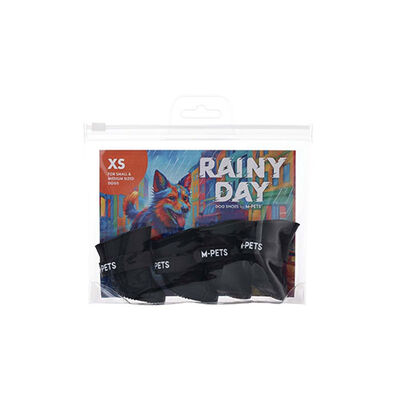 M-Pets Rainy Day Köpek Ayakkabısı Siyah XSmall 2,6x3,5 Cm 